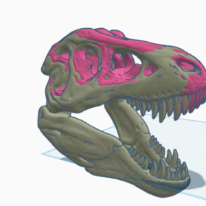 Tyrannosaurus -3D dinosaur painting