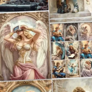 30 Rococo Angels Junk Journal Pages