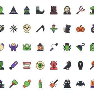 🎃 50 HALLOWEEN ICONS💀