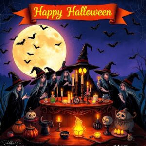 Halloween Witch Party Template 🧙‍♀️🕸️