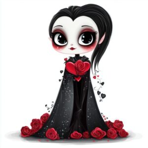 🩸 Love Bites: Celebrate Valentine’s Day with Charming Vampire Art